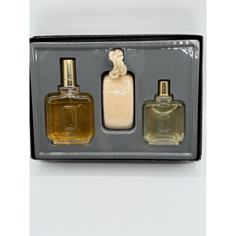 Vintage Paul Sebastian “PS" 3 Piece Set NEW Rare‎ 4oz Cologne Shave Soap On Rope